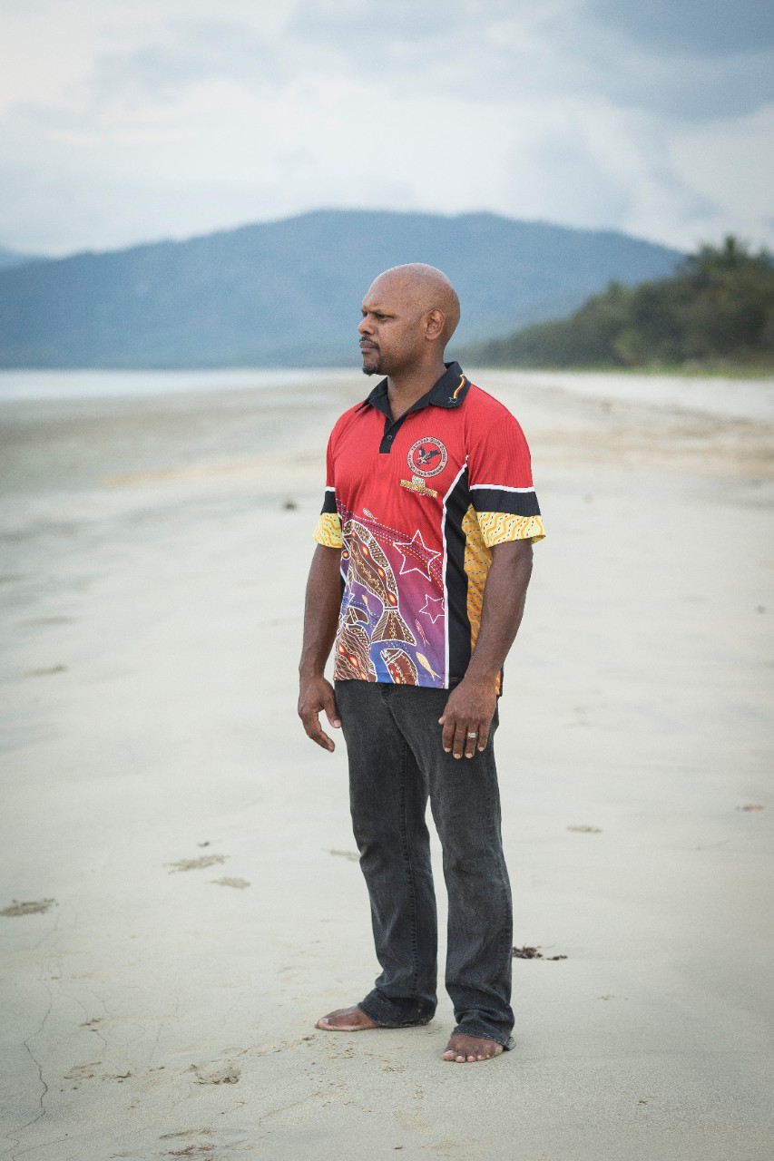 Nathan Schrieber on the beach