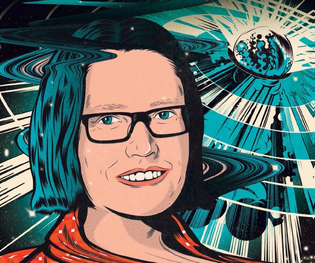 Cartoon of astronomer Tara Murphy 