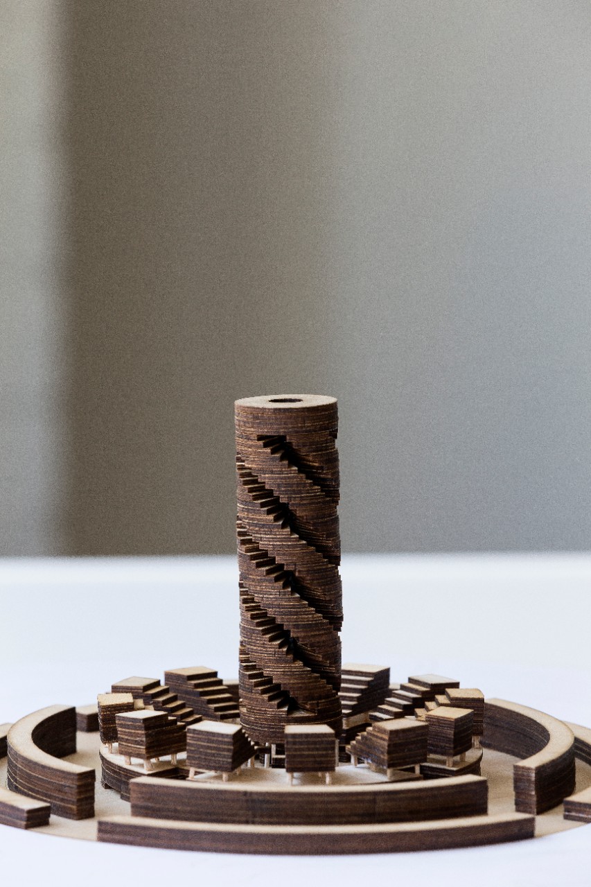 Chris's model of a satellite hub.