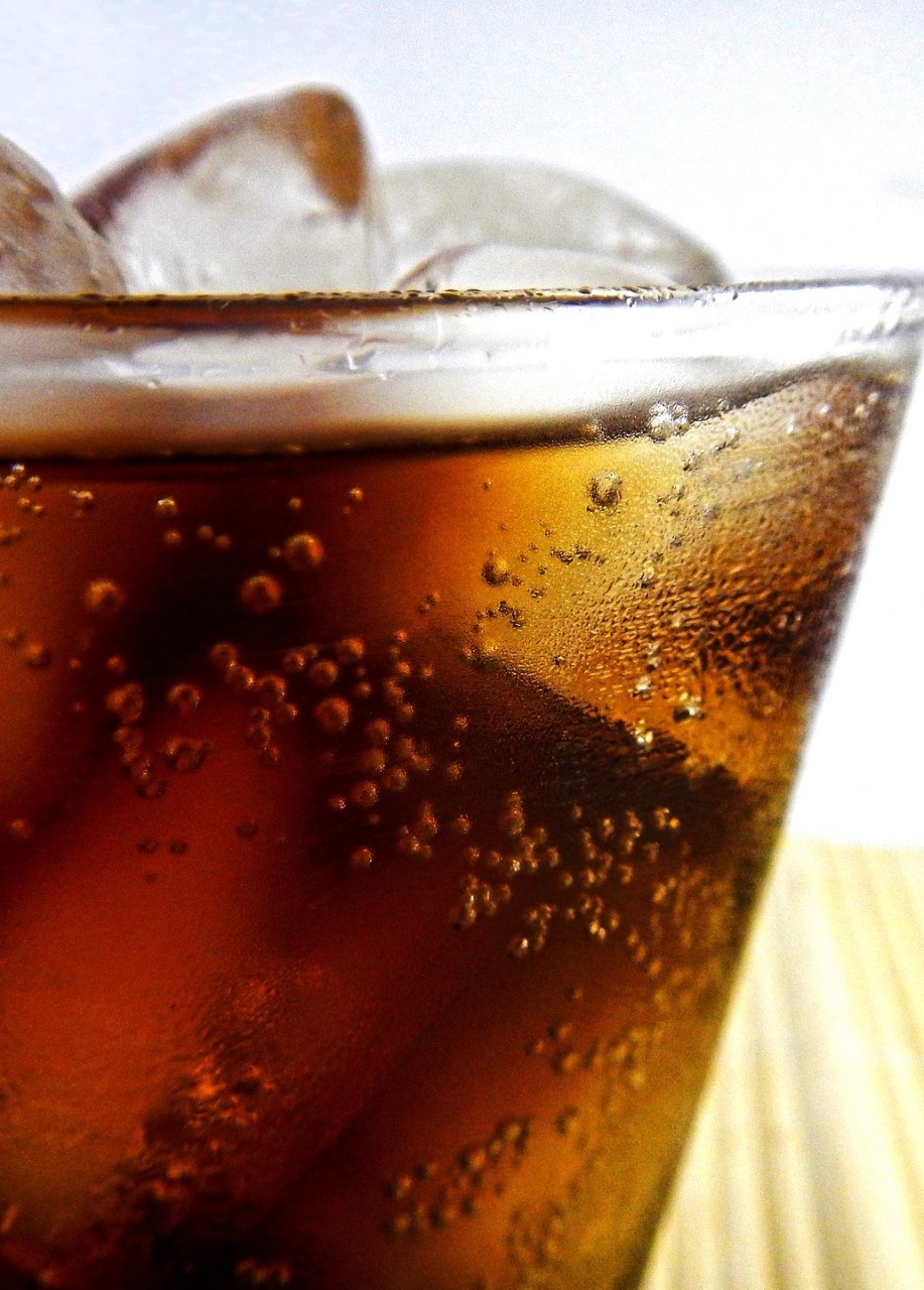 A glass of cola