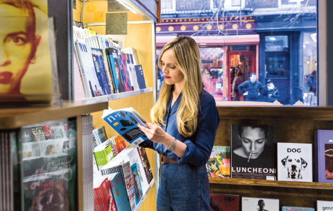 Angela Ledgerwood reading in a book store