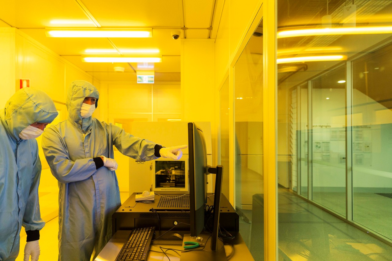 Researcher conducting an experiment