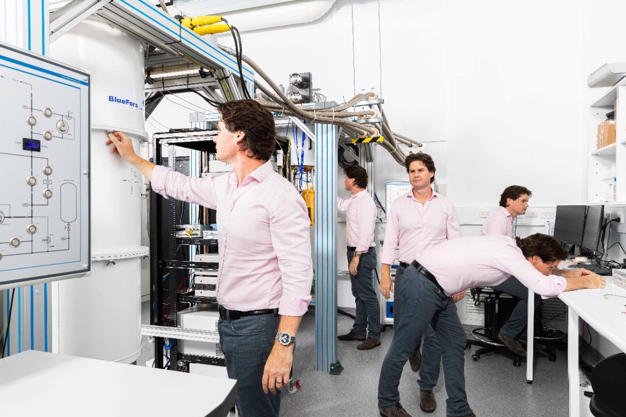 Professor David Reilly in the quantum computing laboratory at the Sydney Nanoscience Hub.