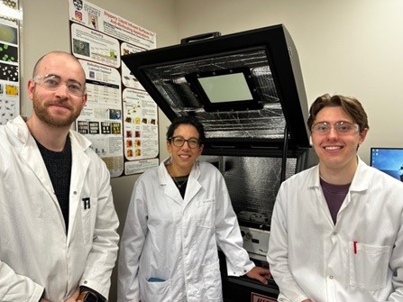 From left to right: Dr Isaac Gresham, Professor Chiara Neto, Mr Seamus Lilley [Credit: Isaac Gresham]
