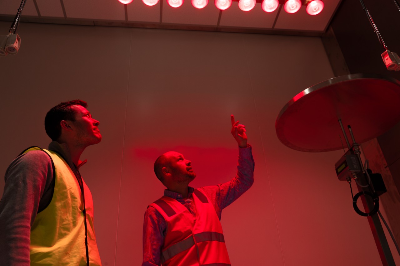 Professor Ollie Jay in the climate chamber.