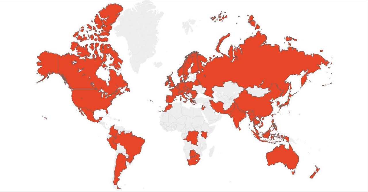 map of where our graduates are from