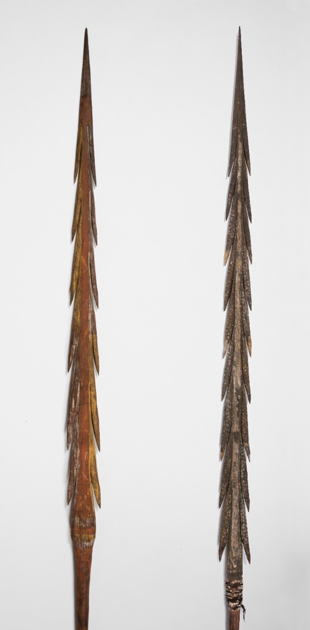 Two spears from the Tiwi Islands.