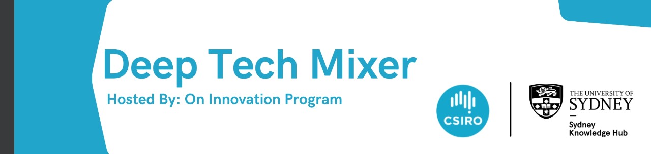 Turquoise image with event title