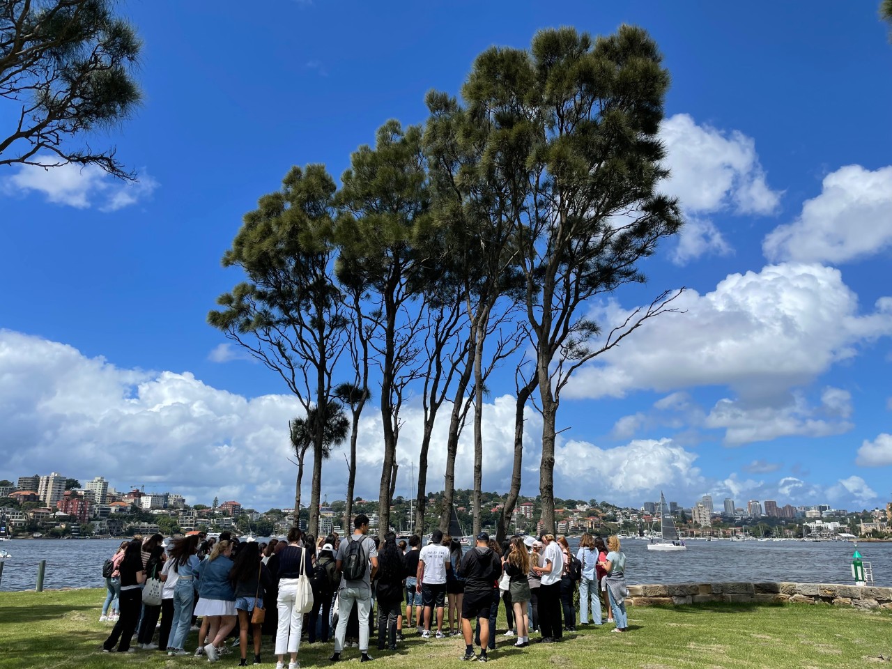 Learning From Country cultural activity, as led by Tribal Warrior, held on Clarke Island, Sydney Harbour.