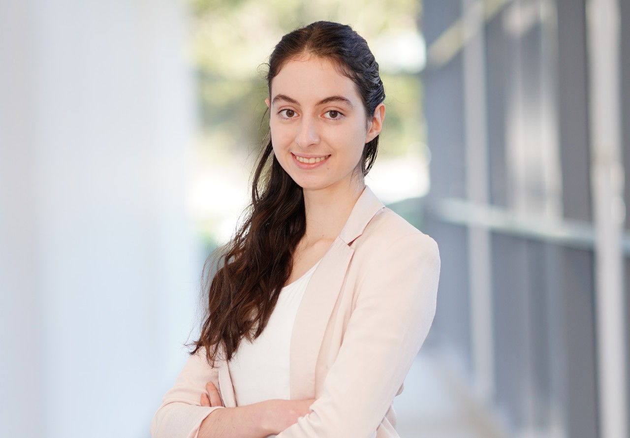 Biomedical engineering student Bethany O'Neill is undertaking an research industry placement with Cochlear