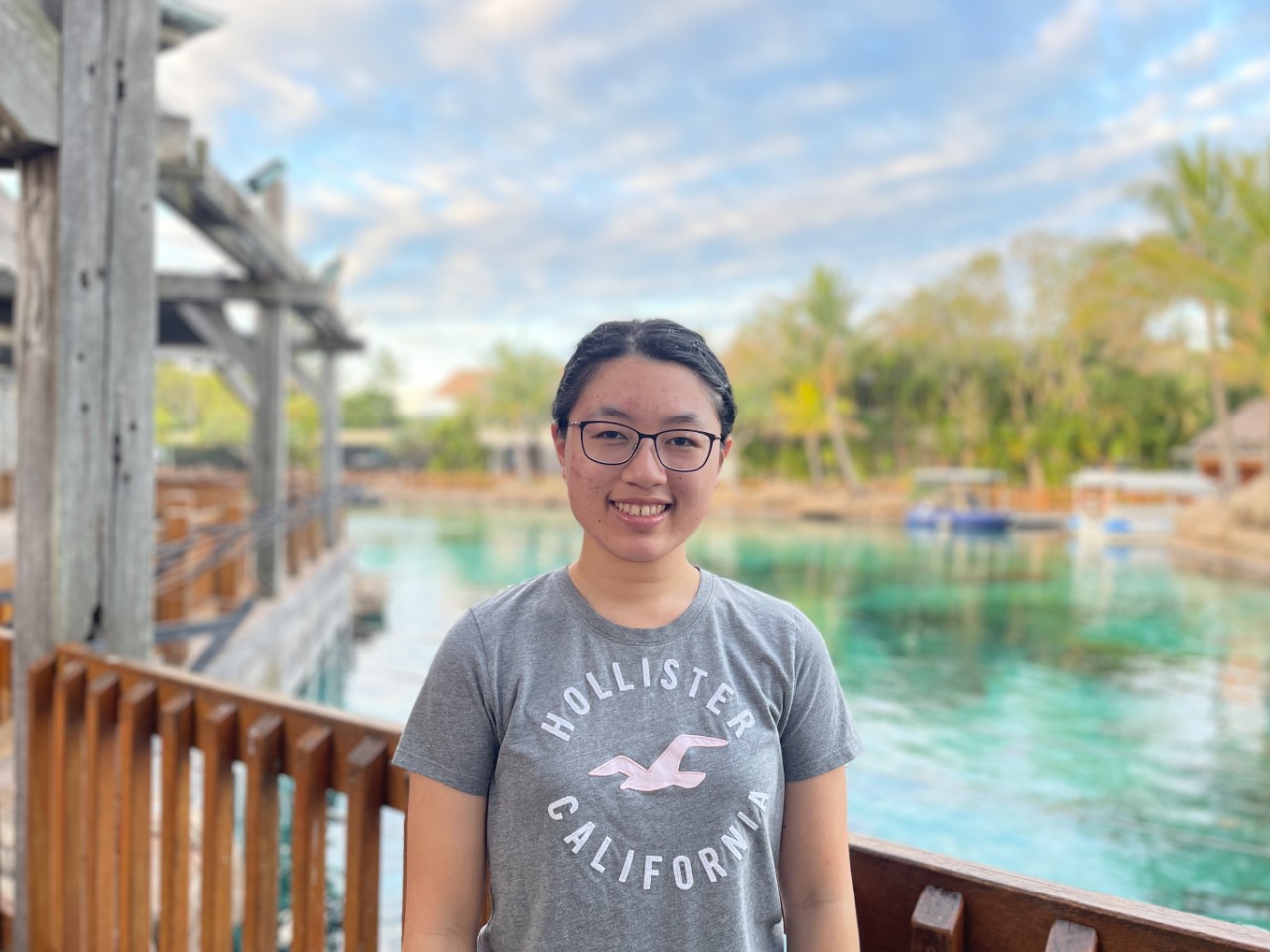 Marissa smiling at the camera