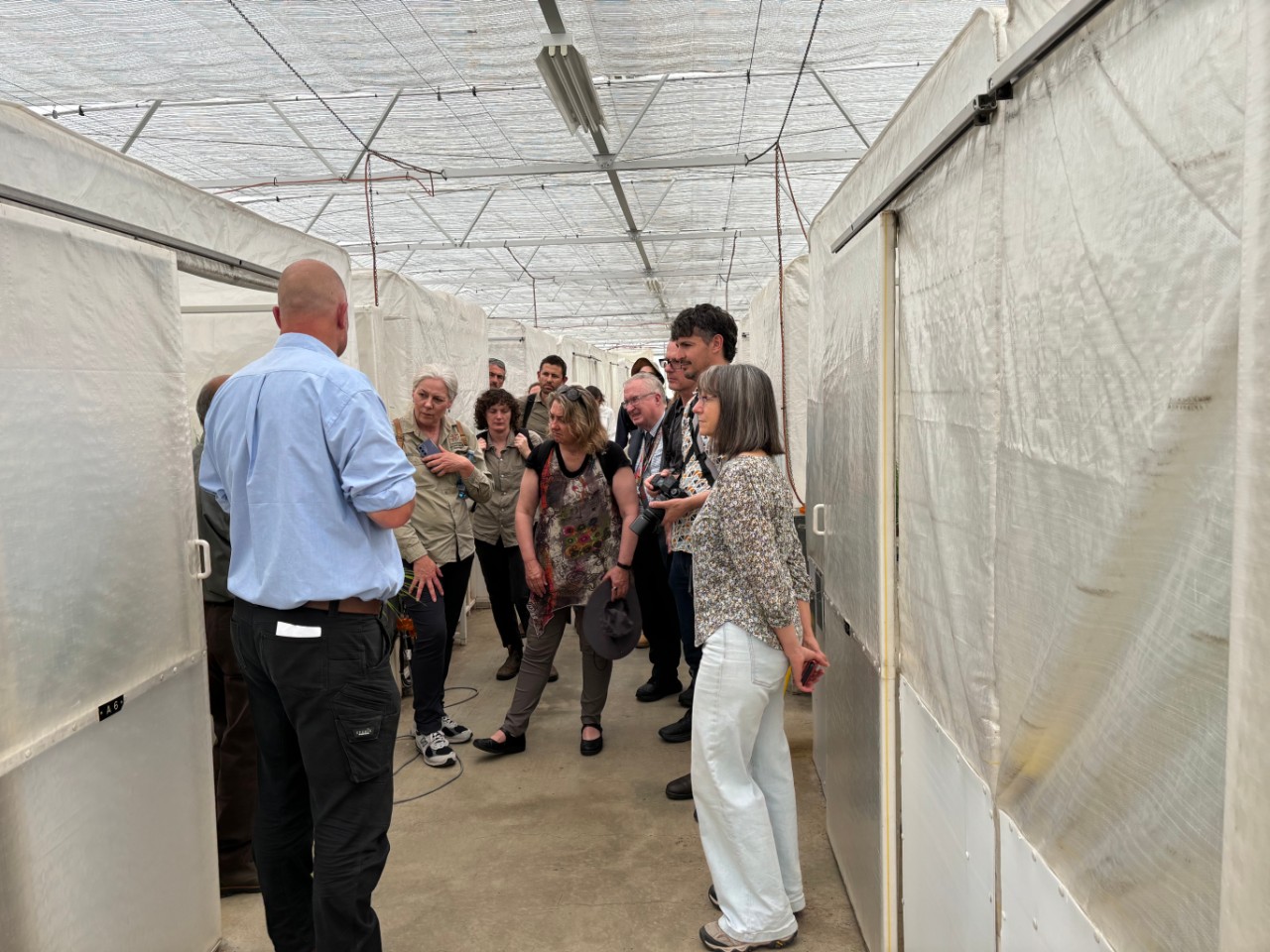 Matt Williams giving the group a tour