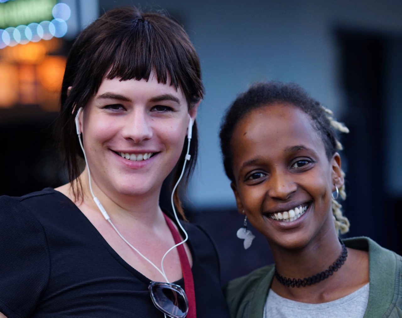 Two people on oxford street Sydney