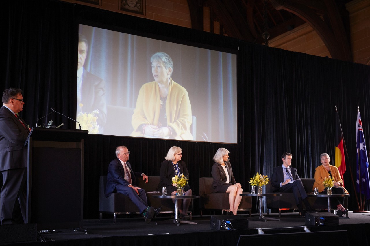A photo of the panel at the Cultural Competence at Sydney Event.