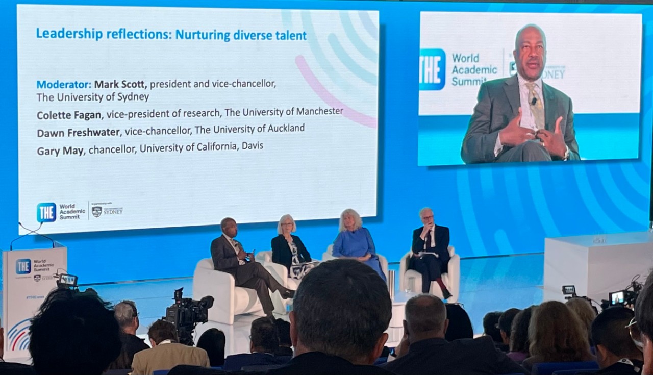 Panel discussion with Gary May speaking