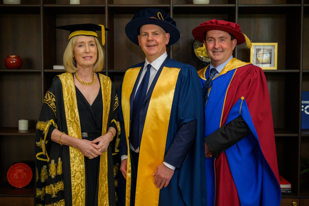 Mr Andrew Spence at his honorary ceremony