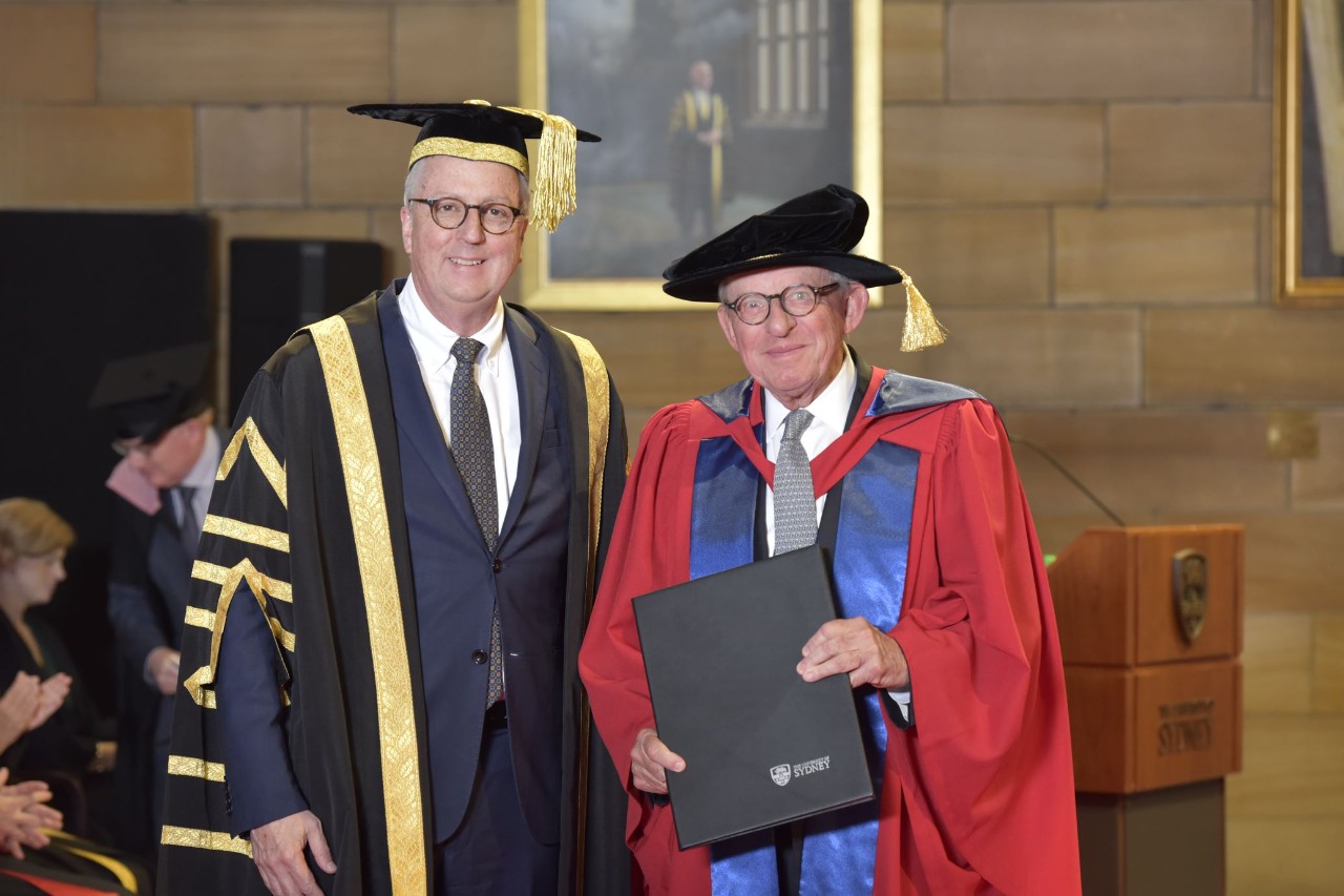 Vice-Chancellor and President, Professor Mark Scott AO and Kevin McCann AO. 
