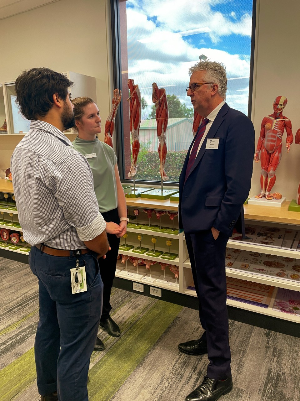 Professor Mark Scott with medical students