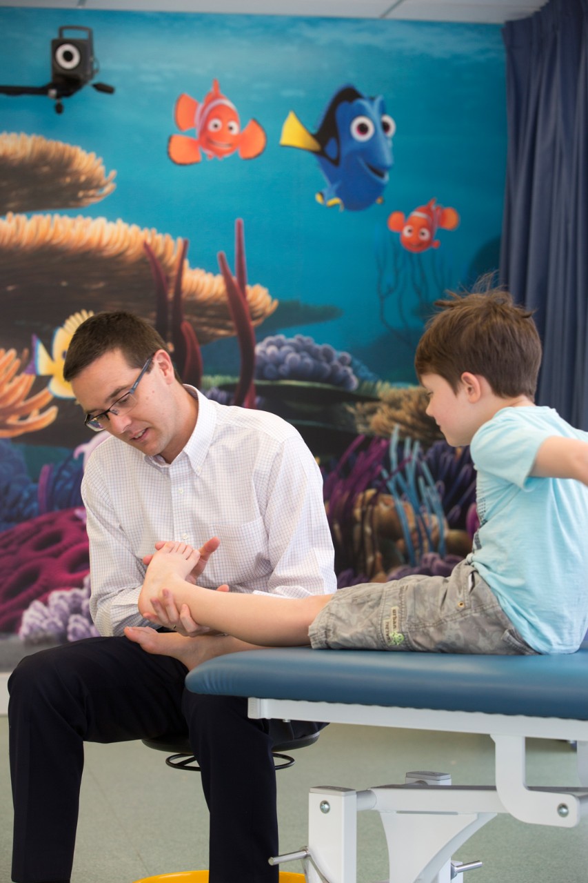 joshua burns treating a patient