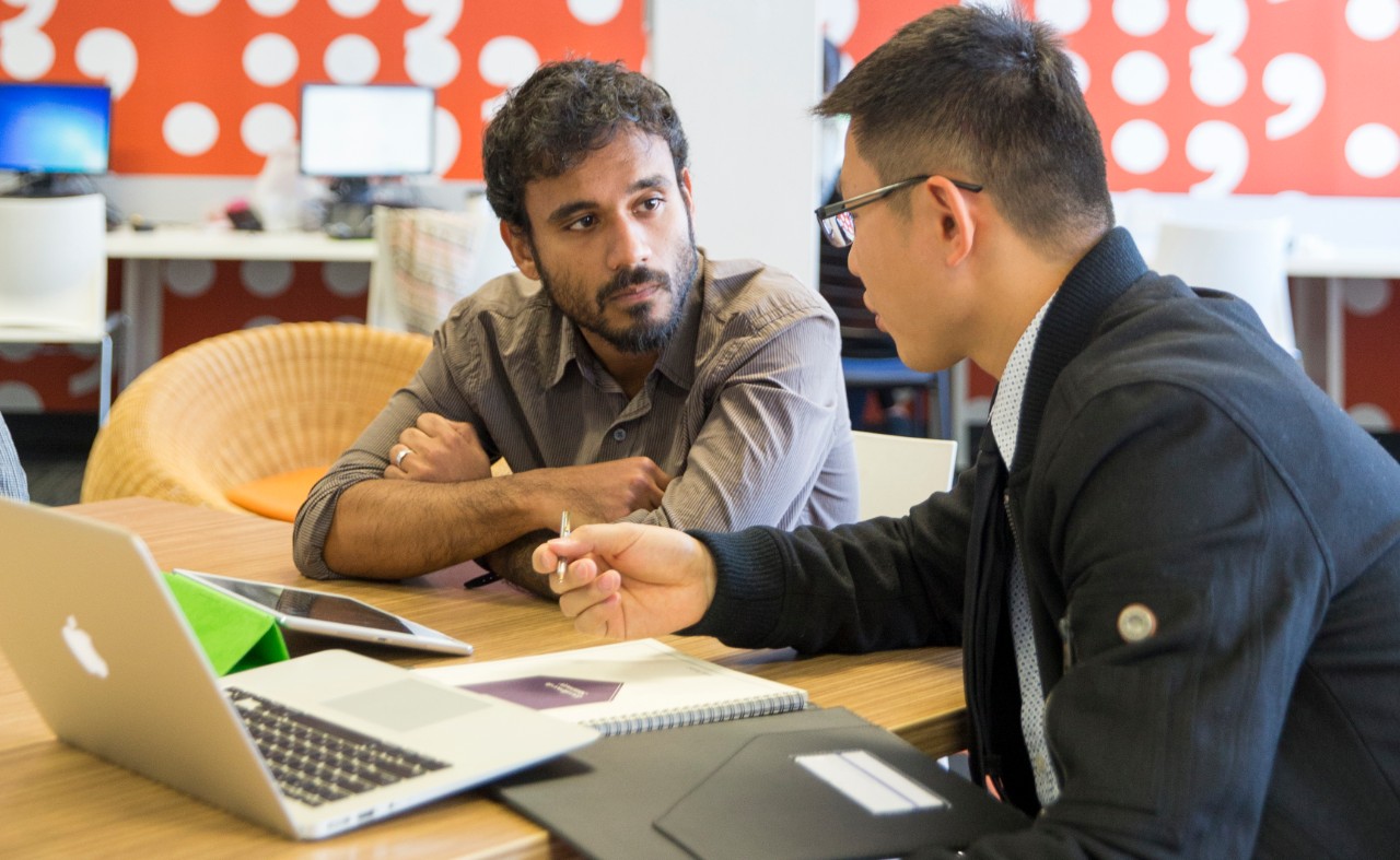 Image: students studying