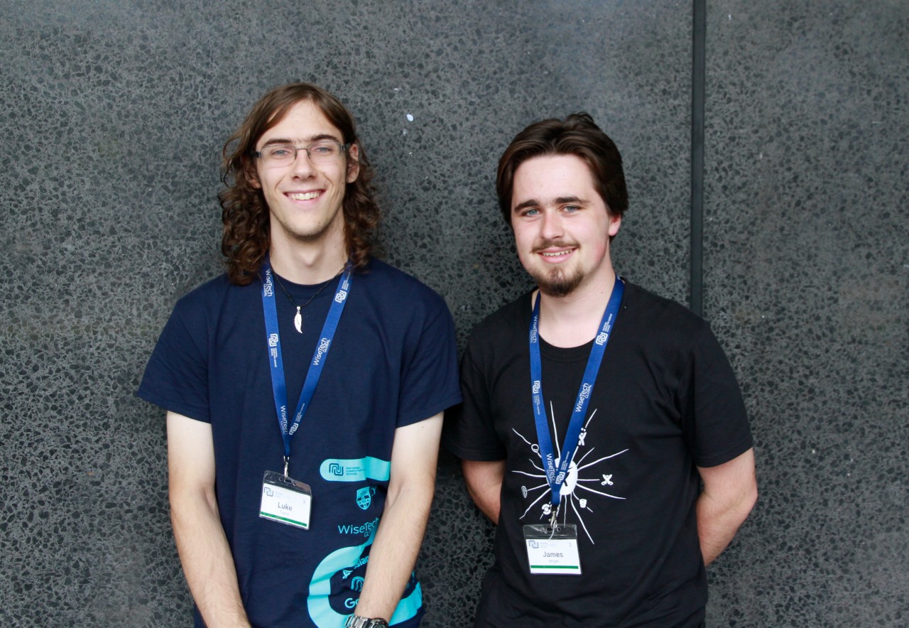 Luke Tuthill and James Wright from the Gosford High School team will compete in the Zero Robotics finals. 
