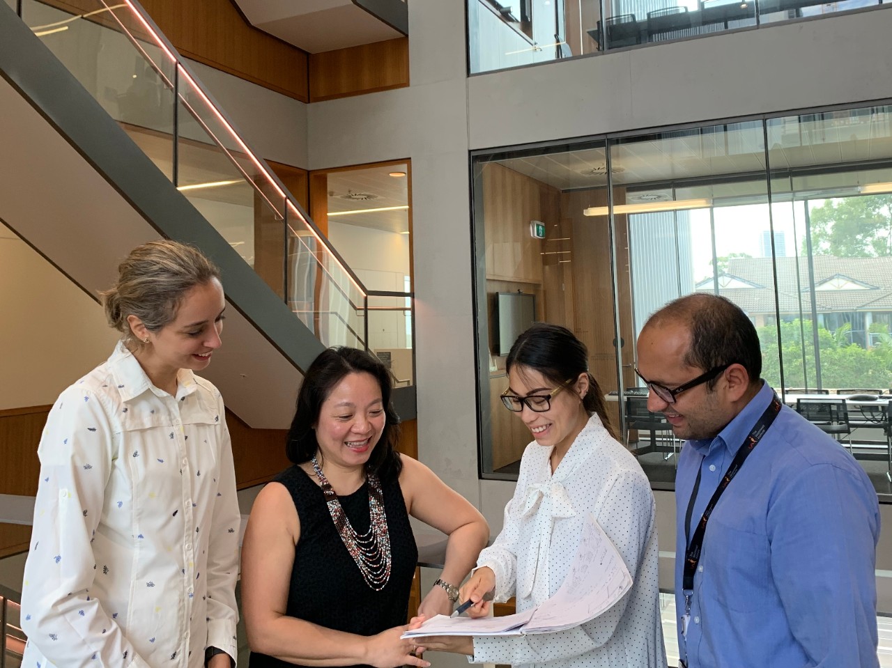 Associate Professor Ruby Lin and her team.