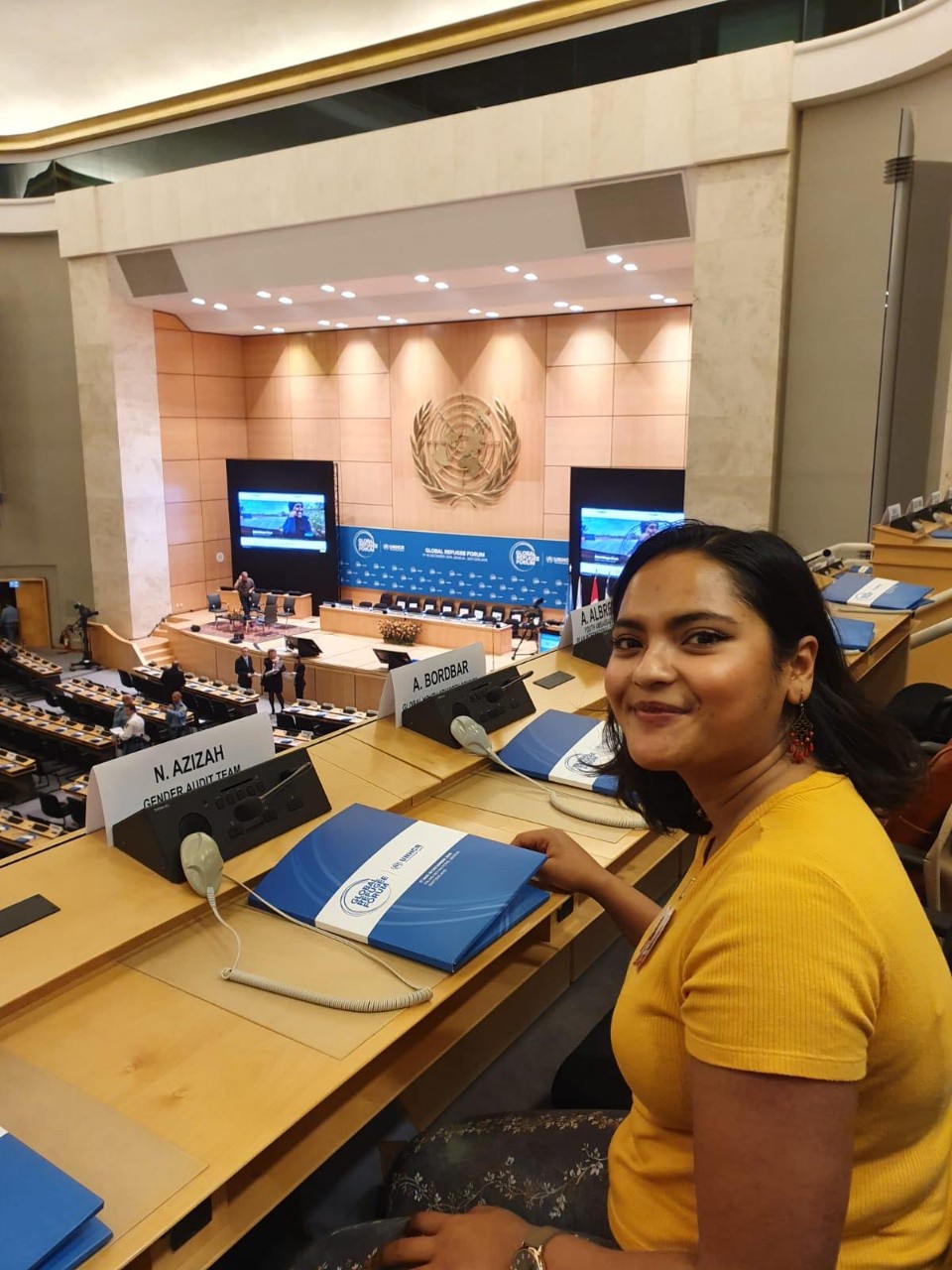 Noor Azizah at a conference