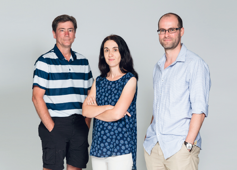 Associate Professor Andrew Holmes, Dr Laurence Macia and Dr Mark Read