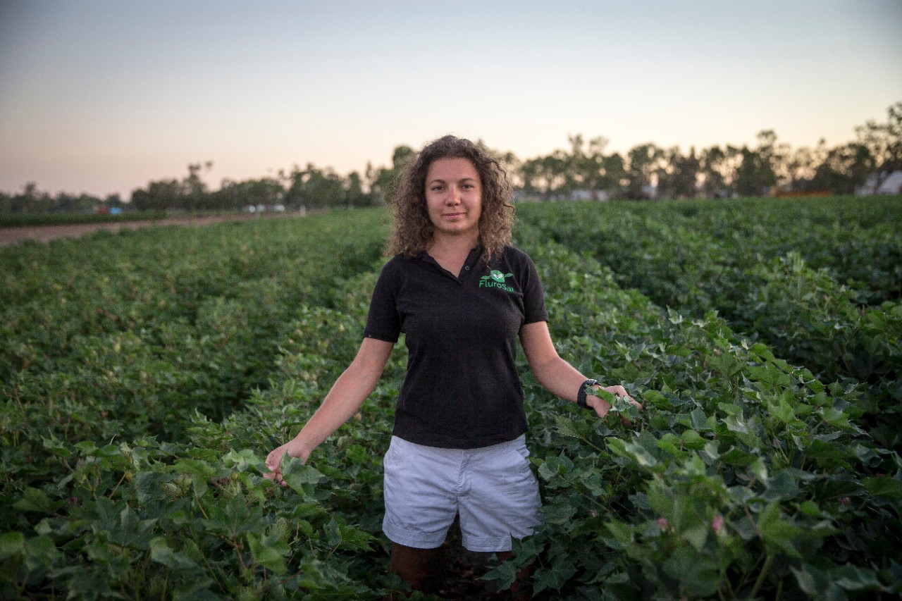 Anastasia Volkova, PhD student and CEO of FluroSat