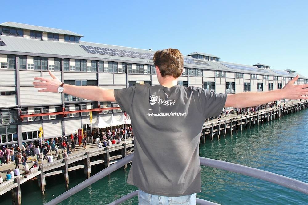 Student at Sydney's Writers' Festival