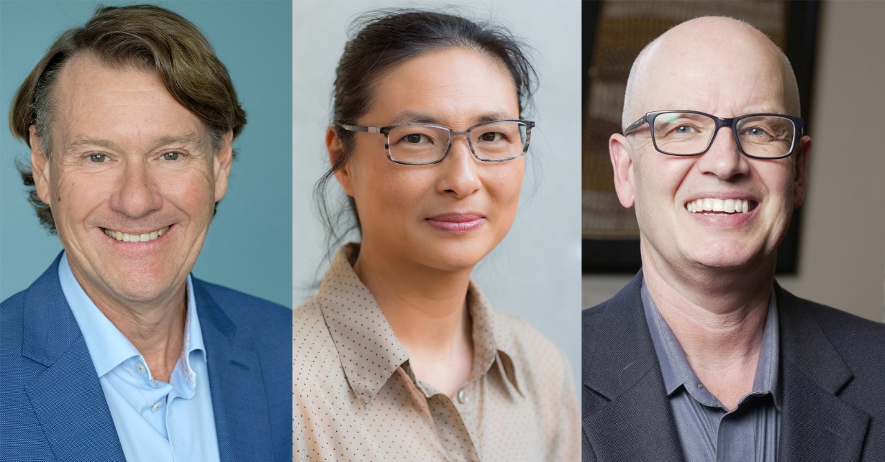 From left: Professor Stephen Simpson, Professor Jean Yang and Professor Eddie Holmes.