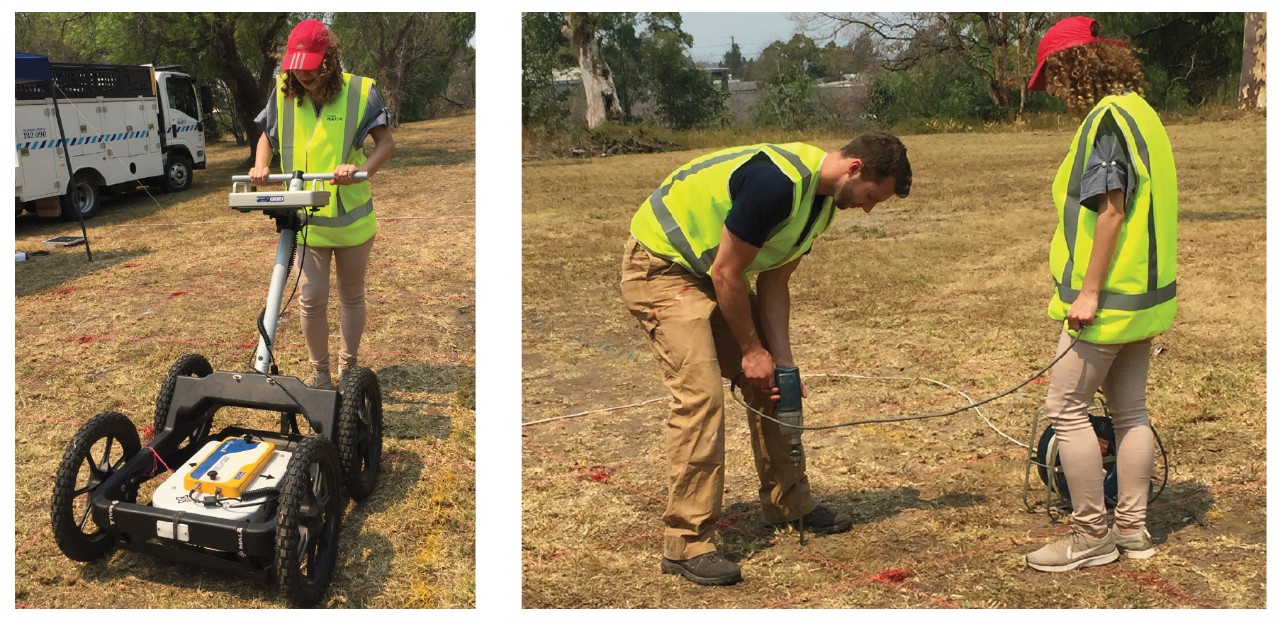 Devices used by Sydney Water and NSSN to detect water underground. 